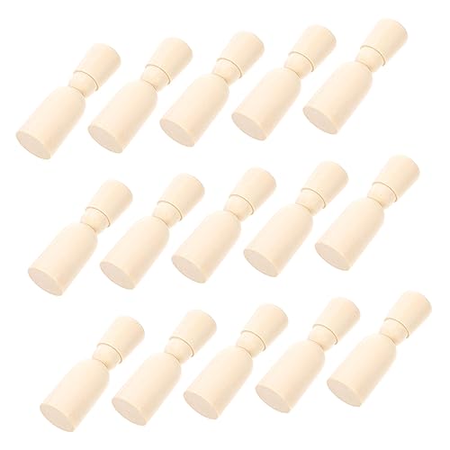 NUOBESTY 20 Stück Teiliges Holzfiguren zum Bemalen mit Kappe DIY Holzpuppen aus Stabilem Holzmaterial Originelles Bastelspielzeug für Erwachsene Fantasie und Geschicklichkeit NUOBESTY 20 Stück Teiliges Holzfiguren zum Bemalen mit Kappe DIY Holzpuppen aus Stabilem Holzmaterial Originelles Bastelspielzeug für Erwachsene Fantasie und Geschicklichkeit von NUOBESTY