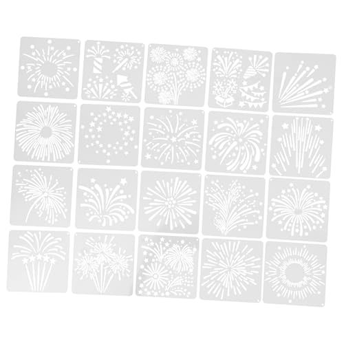 NUOBESTY 20 Stück Teiliges Wanddekoration Schablonen Malschablonen für Diy Projekte Kreative Wandgestaltung Geeignet für Leinwand und Möbel NUOBESTY 20 Stück Teiliges Wanddekoration Schablonen Malschablonen für Diy Projekte Kreative Wandgestaltung Geeignet für Leinwand und Möbel von NUOBESTY