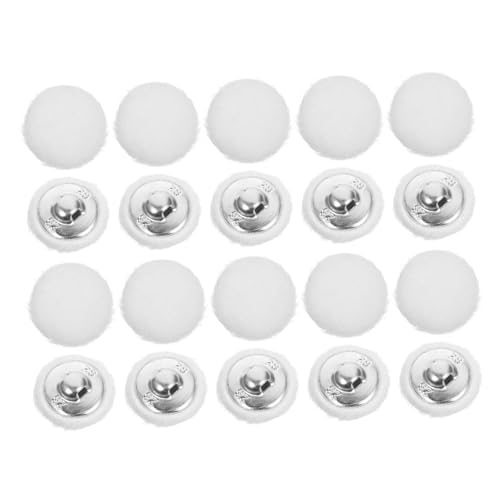 NUOBESTY 20 Stück Teiliges Weiße Runde mit Stoff Bezogene Metallknöpfe mit Loch Stilvolle Nähknöpfe für DIY Kleidung Geeignet für Anzüge Mäntel Kleider Blusen Festmode NUOBESTY 20 Stück Teiliges Weiße Runde mit Stoff Bezogene Metallknöpfe mit Loch Stilvolle Nähknöpfe für DIY Kleidung Geeignet für Anzüge Mäntel Kleider Blusen Festmode von NUOBESTY