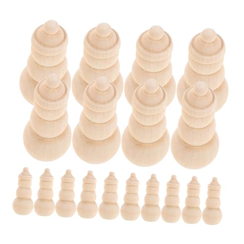 NUOBESTY 20 Stück Unbemalte Holz Schneemann Puppen Diy Mini Holzfiguren für Kreative Bastelprojekte und Weihnachtsdekoration für Familienaktivitäten NUOBESTY 20 Stück Unbemalte Holz Schneemann Puppen Diy Mini Holzfiguren für Kreative Bastelprojekte und Weihnachtsdekoration für Familienaktivitäten von NUOBESTY