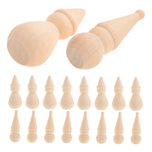 NUOBESTY 20 Stück Unvollendete Diy Holzpuppen für Bastelprojekte Weihnachtsdekorationen und Kreative Kunstprojekte NUOBESTY 20 Stück Unvollendete Diy Holzpuppen für Bastelprojekte Weihnachtsdekorationen und Kreative Kunstprojekte von NUOBESTY