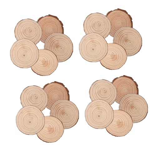 NUOBESTY 20 Stück Unvollendete Naturholzscheiben Diy Bastelset für Rustikale Holzscheiben für Coaster Hochzeits und Weihnachtsdekorationen Decor NUOBESTY 20 Stück Unvollendete Naturholzscheiben Diy Bastelset für Rustikale Holzscheiben für Coaster Hochzeits und Weihnachtsdekorationen Decor von NUOBESTY