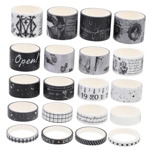 NUOBESTY 20 Stück Vintage Washi Tapes Teiliges Set für Diy Scrapbook und Handarbeiten Selbstklebende Dekorative Klebebänder mit Klaren Mustern für Kreative Planer und Bastelprojekte NUOBESTY 20 Stück Vintage Washi Tapes Teiliges Set für Diy Scrapbook und Handarbeiten Selbstklebende Dekorative Klebebänder mit Klaren Mustern für Kreative Planer und Bastelprojekte von NUOBESTY