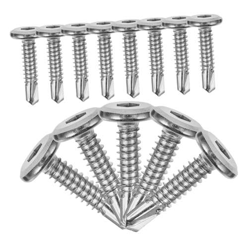 NUOBESTY 20 Stück Zaunmontage Selbstschneidende und Selbstbohrende mit Innensechskant für Metall und Holzprojekte im Freien NUOBESTY 20 Stück Zaunmontage Selbstschneidende und Selbstbohrende mit Innensechskant für Metall und Holzprojekte im Freien von NUOBESTY