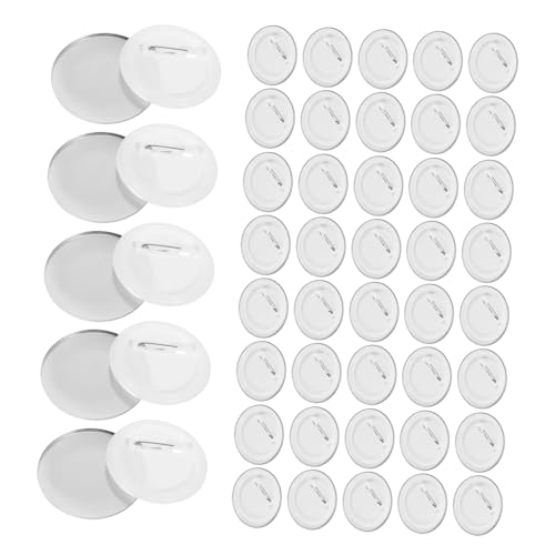 NUOBESTY 200 Sätze DIY Anstecknadeln Basteln Metallfolie Badge Making Kit mit Sicherem Federstecknadel Mechanismus Blanko Button Teile für Schulprojekte und Kreative Zubehör NUOBESTY 200 Sätze DIY Anstecknadeln Basteln Metallfolie Badge Making Kit mit Sicherem Federstecknadel Mechanismus Blanko Button Teile für Schulprojekte und Kreative Zubehör von NUOBESTY
