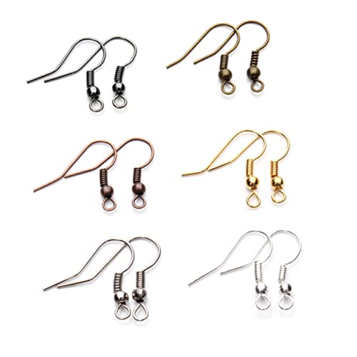 NUOBESTY 200 Stück Allergie Ohrhaken für Damen Einfache Diy Ohrringe Zubehörteile Silber für Partys und Täglichen Gebrauch von NUOBESTY