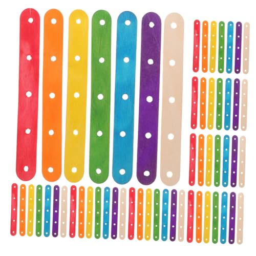 NUOBESTY 200 Stück Bunte Holzstäbchen: Für Kunst Und Handwerk, Diy-eis Am Stiel, Eisstäbchen Mit Löchern Für Kreative Designs, Kindererziehung Und Sommeraktivitäten NUOBESTY 200 Stück Bunte Holzstäbchen: Für Kunst Und Handwerk, Diy-eis Am Stiel, Eisstäbchen Mit Löchern Für Kreative Designs, Kindererziehung Und Sommeraktivitäten von NUOBESTY