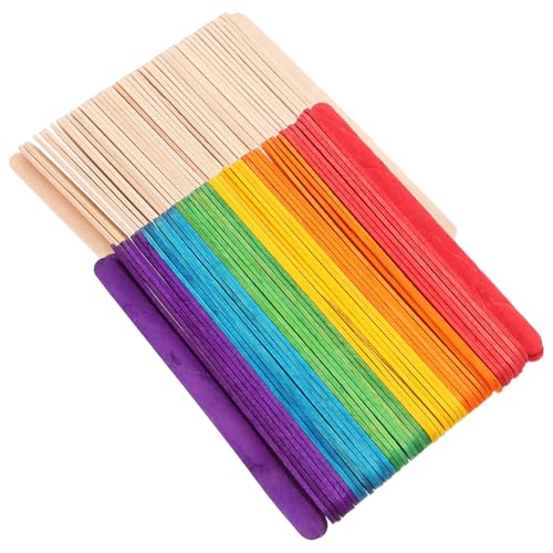 NUOBESTY 200 Stück Bunte Jumbo Bastelstäbchen Holz Eisstiele für Diy Kunstprojekte Vielseitig Einsetzbar Schule und Zuhause Langlebig und Farbenfroh für Kreative Bastelarbeiten NUOBESTY 200 Stück Bunte Jumbo Bastelstäbchen Holz Eisstiele für Diy Kunstprojekte Vielseitig Einsetzbar Schule und Zuhause Langlebig und Farbenfroh für Kreative Bastelarbeiten von NUOBESTY