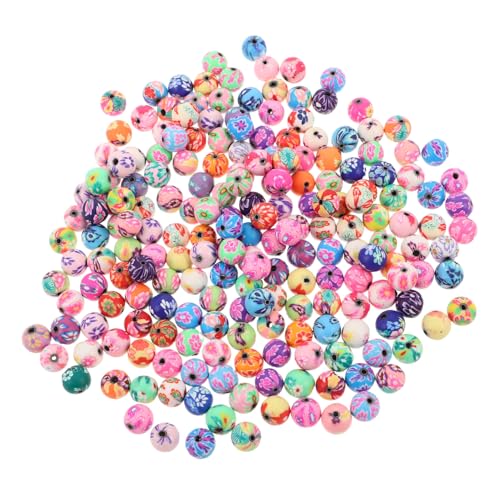 NUOBESTY 200 Stück Bunte Polymer Perlen Rund Blumen Spacer Perlen Lose für DIY Armbänder Halsketten Schmuckherstellung Bastelzubehör NUOBESTY 200 Stück Bunte Polymer Perlen Rund Blumen Spacer Perlen Lose für DIY Armbänder Halsketten Schmuckherstellung Bastelzubehör von NUOBESTY