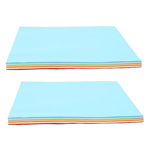 NUOBESTY 200 Stück Doppelseitiges Origami Faltpapier Buntes Diy Bastelpapier für Farben Langlebig und Leicht zu Falten für Handarbeiten Dekoration und Schulprojekte von NUOBESTY