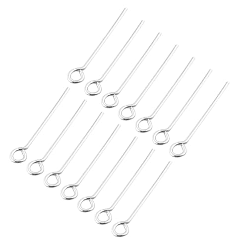 NUOBESTY 200 Stück Edelstahl Offene Ösenstifte Stark für DIY Schmuckherstellung Schmuckverbinder für Halsketten Armbänder Ohrringe Rostfrei Langlebig Zubehör von NUOBESTY