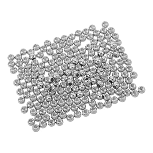 NUOBESTY 200 Stück Edelstahlperlen Zubehör zur Herstellung von Armbändern Schmuckperlen aus Edelstahl Perlenschmuck hohle Abstandsperlen runde perlen abstandsperlen Rostfreier Stahl Silber NUOBESTY 200 Stück Edelstahlperlen Zubehör zur Herstellung von Armbändern Schmuckperlen aus Edelstahl Perlenschmuck hohle Abstandsperlen runde perlen abstandsperlen Rostfreier Stahl Silber von NUOBESTY