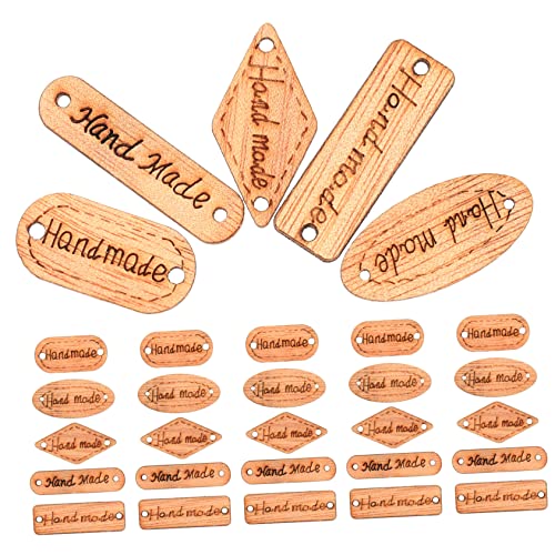 NUOBESTY 200 Stück Handgemachte Holzknöpfe Etiketten für Diy Bastelprojekte Vintage Deko für Nähen Scrapbooking und Kreative Gestaltung NUOBESTY 200 Stück Handgemachte Holzknöpfe Etiketten für Diy Bastelprojekte Vintage Deko für Nähen Scrapbooking und Kreative Gestaltung von NUOBESTY