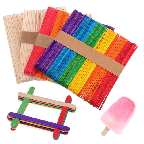 NUOBESTY 200 Stück Holz Eisstiele Bunte Diy Bastelsticks für Kunstprojekte Robuste Glatte Spatel Hochwertigem Holz für Kreative Anwendungen und Unterricht NUOBESTY 200 Stück Holz Eisstiele Bunte Diy Bastelsticks für Kunstprojekte Robuste Glatte Spatel Hochwertigem Holz für Kreative Anwendungen und Unterricht von NUOBESTY