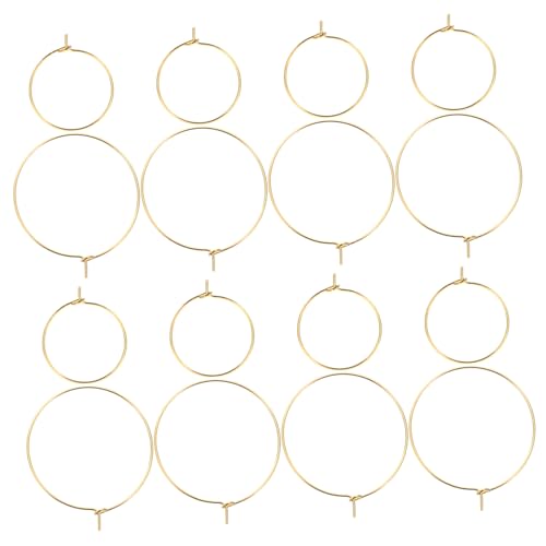 NUOBESTY 200 Stück Ohrring Creolen DIY Schmuckzubehör Minimalistischer Kreis Ohrschmuck Bastelset für Ohrringe Selber Machen und Schmuckherstellung NUOBESTY 200 Stück Ohrring Creolen DIY Schmuckzubehör Minimalistischer Kreis Ohrschmuck Bastelset für Ohrringe Selber Machen und Schmuckherstellung von NUOBESTY