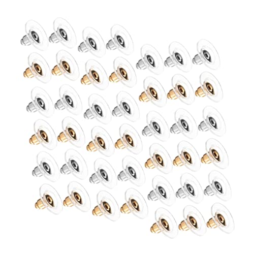 NUOBESTY 200 Stück Ohrstecker Verschlüsse DIY Ohrstecker Stopper Sicherer Halt für Dicke Ohrläppchen Piercing Zubehör Weiß und Gold für Schmuckherstellung und Reparatur NUOBESTY 200 Stück Ohrstecker Verschlüsse DIY Ohrstecker Stopper Sicherer Halt für Dicke Ohrläppchen Piercing Zubehör Weiß und Gold für Schmuckherstellung und Reparatur von NUOBESTY