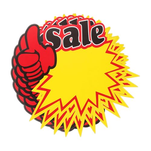 NUOBESTY 200 Stück Preis Schild Stichworte Etiketten Anzeige Leer Papier Einzelhandels -tags Tag-verkaufsschilder Ersatz-sale-tags Supermarkt-preisschilder Gelb 230g Weißer Karton NUOBESTY 200 Stück Preis Schild Stichworte Etiketten Anzeige Leer Papier Einzelhandels -tags Tag-verkaufsschilder Ersatz-sale-tags Supermarkt-preisschilder Gelb 230g Weißer Karton von NUOBESTY