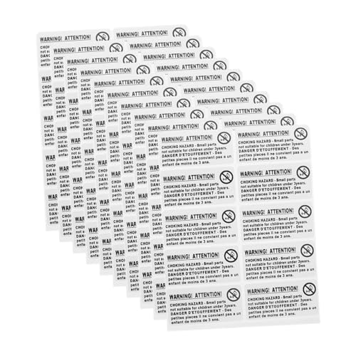 NUOBESTY 200 Stück Selbstklebende Erstickungsgefahr Warnaufkleber für Verpackung und Versand Kindersicherheit Choking Labels für Kleinteile Warnhinweis für Jahren NUOBESTY 200 Stück Selbstklebende Erstickungsgefahr Warnaufkleber für Verpackung und Versand Kindersicherheit Choking Labels für Kleinteile Warnhinweis für Jahren von NUOBESTY