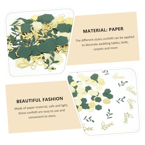 NUOBESTY 200 Stück Teiliges Love Leaf Hexagon Konfetti Metallisches Hochzeitsdeko Papierkonfetti Vielseitig für Hochzeitstisch Ballonfüllung Partydeko Glänzend und Elegant NUOBESTY 200 Stück Teiliges Love Leaf Hexagon Konfetti Metallisches Hochzeitsdeko Papierkonfetti Vielseitig für Hochzeitstisch Ballonfüllung Partydeko Glänzend und Elegant von NUOBESTY
