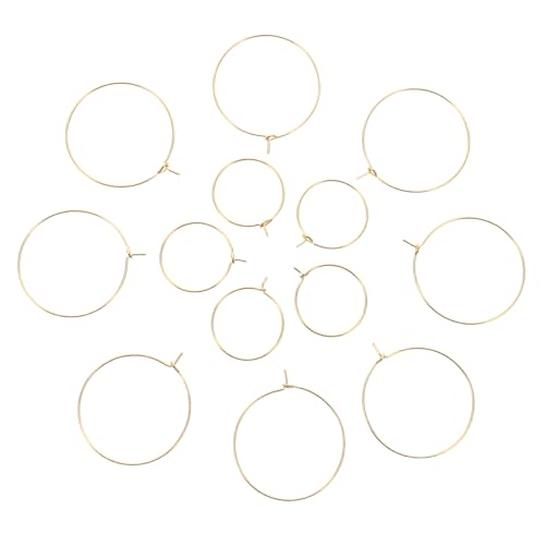 NUOBESTY 200 Stück Teiliges Runde Creolen aus Langlebigem Eisen für DIY Schmuckherstellung Minimalistische Kreise für Vielseitige Ohrring-charms und Bastelzubehör von NUOBESTY