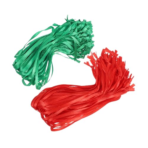 NUOBESTY 200 Stück Teiliges Weihnachtsbaumschmuck-aufhängeset aus Roten und Grünen Dünnen Polyesterbändern Vielseitige und Farbechte Schmuckhänger für Weihnachtsbaum Tür Fensterdekoration NUOBESTY 200 Stück Teiliges Weihnachtsbaumschmuck-aufhängeset aus Roten und Grünen Dünnen Polyesterbändern Vielseitige und Farbechte Schmuckhänger für Weihnachtsbaum Tür Fensterdekoration von NUOBESTY