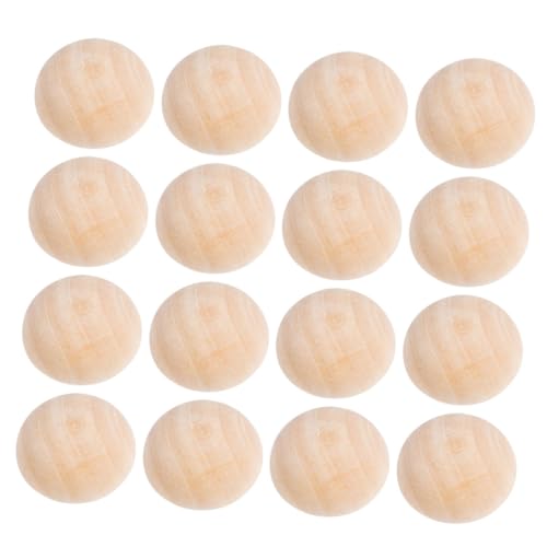 NUOBESTY 200 Stück Unvollendete Natürliche Holzkugeln Diy Holzperlen für Schmuck Bastelprojekte Fotorequisiten und Dekorationen von NUOBESTY