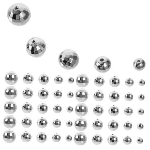 NUOBESTY Disco-perlen Zur Schmuckherstellung Runde Disco-tonperlen Loch Für Armbänder Halsketten Ohrringe von NUOBESTY