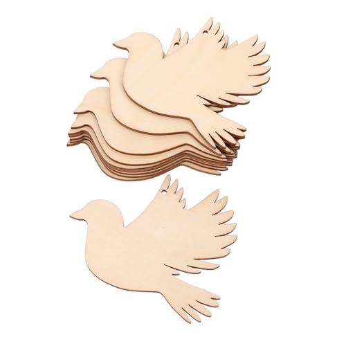 NUOBESTY 20Stücke Holz Taube Vogelausschnitte Unfertige Holzausschnitte für DIY Handwerk Hochzeitsdekoration und Weihnachtsornamente mit Schnur zum Einfachen Aufhängen NUOBESTY 20Stücke Holz Taube Vogelausschnitte Unfertige Holzausschnitte für DIY Handwerk Hochzeitsdekoration und Weihnachtsornamente mit Schnur zum Einfachen Aufhängen von NUOBESTY