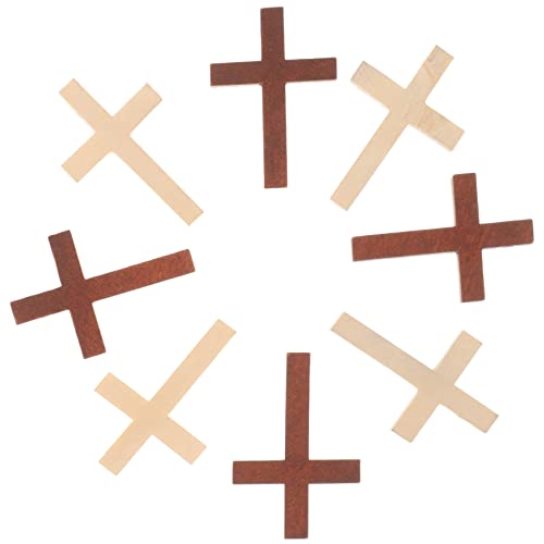 NUOBESTY 20stücke Holzkreuz Anhänger Miniatur Kreuz Anhänger Diy Holz Für Halskette Armband Dekoration Mit Natur Material Und Feiner Verarbeitung von NUOBESTY