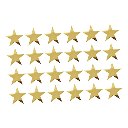 NUOBESTY 24 Stück -Dekoration ausgeschnitten geformt Sternpapierdekoration Sternendekoration Wohnkultur Spiegel-Spezialpapier - doppelseitig gold (wasserfester Spritzer Golden NUOBESTY 24 Stück -Dekoration ausgeschnitten geformt Sternpapierdekoration Sternendekoration Wohnkultur Spiegel-Spezialpapier - doppelseitig gold (wasserfester Spritzer Golden von NUOBESTY