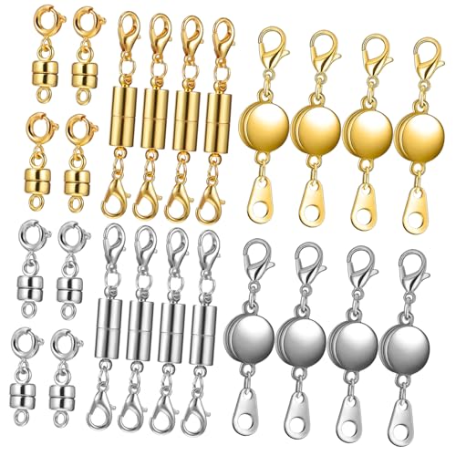 NUOBESTY 24 Stück Magnetverschluss Schmuckverschluss Gold Silber Stile Magnetische Verschlüsse für Ketten Armbänder Fußkettchen Sicherer Halt Vielseitig Einsetzbar Einfache Anwendung NUOBESTY 24 Stück Magnetverschluss Schmuckverschluss Gold Silber Stile Magnetische Verschlüsse für Ketten Armbänder Fußkettchen Sicherer Halt Vielseitig Einsetzbar Einfache Anwendung von NUOBESTY