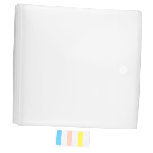 NUOBESTY 24 Stück Teiliges Aufbewahrungsset mit Dokumententaschen und Schutzdeckeln Wiederverwendbare Organizer-folder mit Etiketten für Scrapbooking Papier Kartensortierung Tragbar für von NUOBESTY