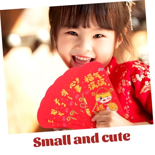 NUOBESTY 24 Stück Teiliges Chinesische Neujahrsumschläge mit Traditionellem Glückssymbol Bunte Bedruckte Rote Umschläge für Hochzeit Geburtstag und Lunar Year Dekorative Hongbao mit von NUOBESTY