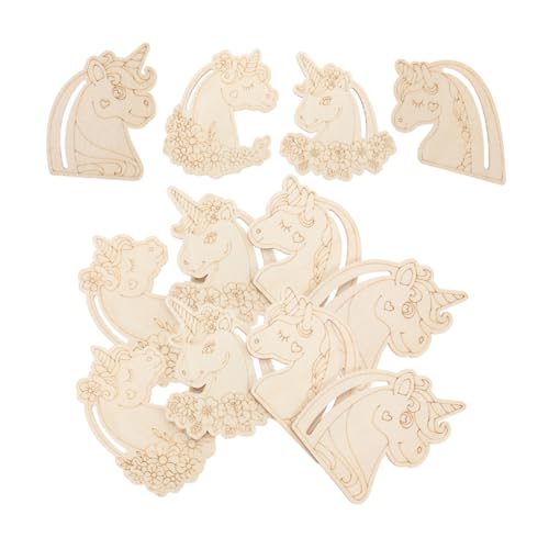 NUOBESTY 24 Stück Teiliges Einhorn Holzset zum Bemalen Naturbelassene Holzscheiben für DIY Handwerk Kreative Bastelmaterialien aus Holz für Dekoration und Geschenkgestaltung NUOBESTY 24 Stück Teiliges Einhorn Holzset zum Bemalen Naturbelassene Holzscheiben für DIY Handwerk Kreative Bastelmaterialien aus Holz für Dekoration und Geschenkgestaltung von NUOBESTY