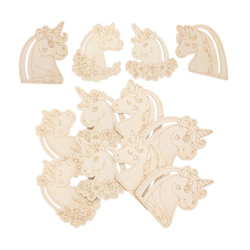 NUOBESTY 24 Stück Teiliges Holz Einhorn Bastelset Unlackierte Einhorn Holzscheiben DIY Malen und Dekorieren Kreative Holzfiguren für Handwerk und Nachhaltiges Naturholz zum Bemalen und NUOBESTY 24 Stück Teiliges Holz Einhorn Bastelset Unlackierte Einhorn Holzscheiben DIY Malen und Dekorieren Kreative Holzfiguren für Handwerk und Nachhaltiges Naturholz zum Bemalen und von NUOBESTY
