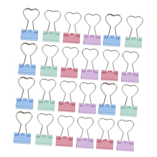NUOBESTY 24 Stück Teiliges Metall Büroklammern in Herzform Langlebige Binder Clips mit Sicherem Halt Vielseitig für Büro Schule und Zuhause Praktisch und Tragbar zum Organisieren von NUOBESTY 24 Stück Teiliges Metall Büroklammern in Herzform Langlebige Binder Clips mit Sicherem Halt Vielseitig für Büro Schule und Zuhause Praktisch und Tragbar zum Organisieren von von NUOBESTY