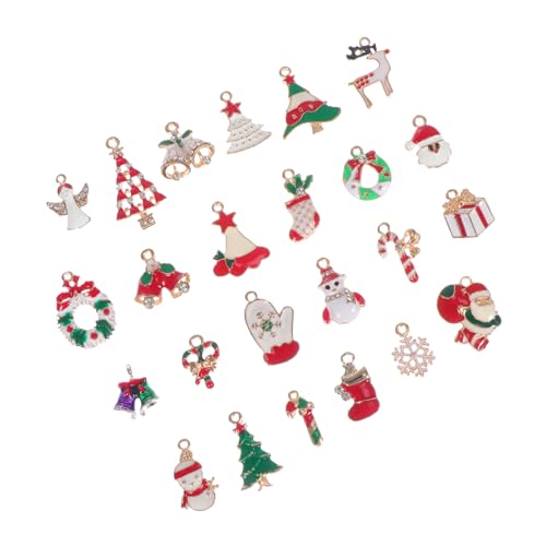 NUOBESTY 24 Stück Teiliges Set Weihnachtsanhänger Legierung DIY Schmuckzubehör für Festliche Dekorationen und Kreative Bastelprojekte NUOBESTY 24 Stück Teiliges Set Weihnachtsanhänger Legierung DIY Schmuckzubehör für Festliche Dekorationen und Kreative Bastelprojekte von NUOBESTY