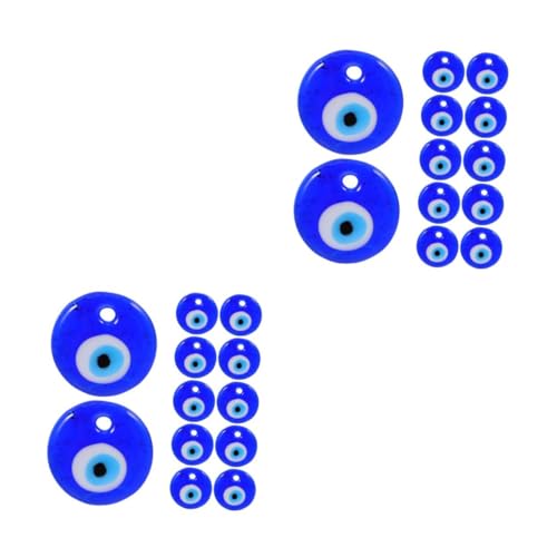 NUOBESTY 24 Stück Teiliges Türkische Blaue Glasperlen Evil Eye Anhänger Schmuckanhänger für DIY Armbänder Halsketten Basteln und Schmuckherstellung mit Langlebigen Glasperlen NUOBESTY 24 Stück Teiliges Türkische Blaue Glasperlen Evil Eye Anhänger Schmuckanhänger für DIY Armbänder Halsketten Basteln und Schmuckherstellung mit Langlebigen Glasperlen von NUOBESTY