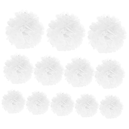 NUOBESTY 24 Stück Teiliges Weiße Papier Pompons Hängende Papierblumen Dekoration Leichte Partydekoration für Geburtstag Hochzeit Neujahrsfest und Feierlichkeiten NUOBESTY 24 Stück Teiliges Weiße Papier Pompons Hängende Papierblumen Dekoration Leichte Partydekoration für Geburtstag Hochzeit Neujahrsfest und Feierlichkeiten von NUOBESTY
