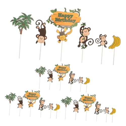 24 Stücke Dschungel Tiere Kuchen Topper Cupcake Picks Tortenstecker Cake Tortendeko Kuchendeko für Baby Mädchen Kinder Geburtstag Party Deko 24 Stücke Dschungel Tiere Kuchen Topper Cupcake Picks Tortenstecker Cake Tortendeko Kuchendeko für Baby Mädchen Kinder Geburtstag Party Deko von NUOBESTY