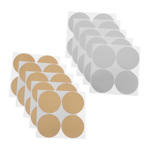 NUOBESTY 240 Stück Teiliges Scratch Off Stickers Selbstklebende Metallische Rubbelaufkleber in Gold und Silber für DIY Karten Partyspiele Teambuilding Belohnungen und Kreative NUOBESTY 240 Stück Teiliges Scratch Off Stickers Selbstklebende Metallische Rubbelaufkleber in Gold und Silber für DIY Karten Partyspiele Teambuilding Belohnungen und Kreative von NUOBESTY