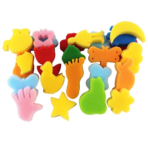 NUOBESTY 24stücke Schwamm Malerei Satz Für Kinder Selbstgemacht Bastelschwämme Verschiedene Formen Aquarell Malwerkzeuge Für Frühes Lernen Zufällige Designs NUOBESTY 24stücke Schwamm Malerei Satz Für Kinder Selbstgemacht Bastelschwämme Verschiedene Formen Aquarell Malwerkzeuge Für Frühes Lernen Zufällige Designs von NUOBESTY