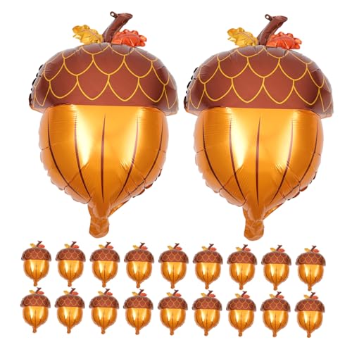 NUOBESTY 25 Stück Aluminiumfilm Zirlballon Luftballons in Tannenzapfenform Große Eichelballons Luftballons für Geburtstagsfeiern Thanksgiving Pine Cone Aluminiumfolie NUOBESTY 25 Stück Aluminiumfilm Zirlballon Luftballons in Tannenzapfenform Große Eichelballons Luftballons für Geburtstagsfeiern Thanksgiving Pine Cone Aluminiumfolie von NUOBESTY