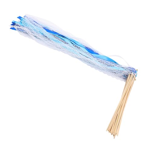 NUOBESTY Handheld Streamer Zauberstäbe 25 Stücke Hochzeit Fee Sticks Bunte Band Party Versorgung Für Hochzeit Feier von NUOBESTY