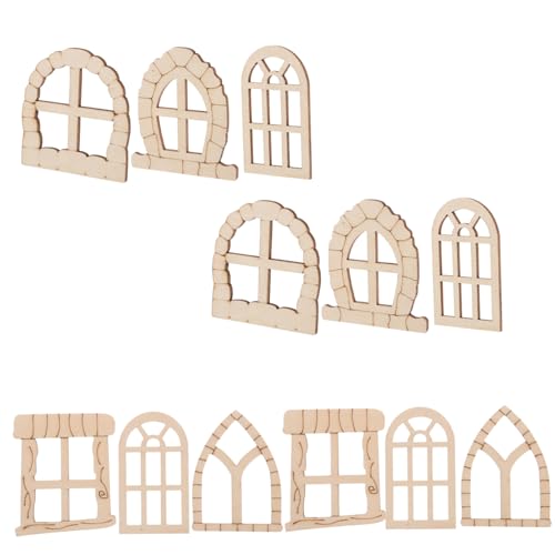 NUOBESTY 25 Stück Miniature Holz Türen und Fenster Set Teiliges Unvollendetes Zubehör für DIY Feengärten Kreative Bastelprojekte und Gartendekorationen im Freien NUOBESTY 25 Stück Miniature Holz Türen und Fenster Set Teiliges Unvollendetes Zubehör für DIY Feengärten Kreative Bastelprojekte und Gartendekorationen im Freien von NUOBESTY