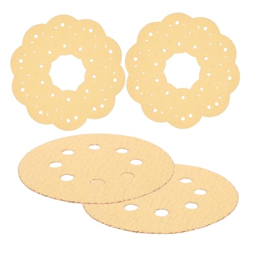 NUOBESTY 25 Stück Teiliges Rundschleifpapier mit Löchern Selbstklebende Gelbe Schleifpads Körnung Trockene Schleiffunktion Kompatibel mit Elektroschleifern für Metall Möbelpolitur DIY NUOBESTY 25 Stück Teiliges Rundschleifpapier mit Löchern Selbstklebende Gelbe Schleifpads Körnung Trockene Schleiffunktion Kompatibel mit Elektroschleifern für Metall Möbelpolitur DIY von NUOBESTY