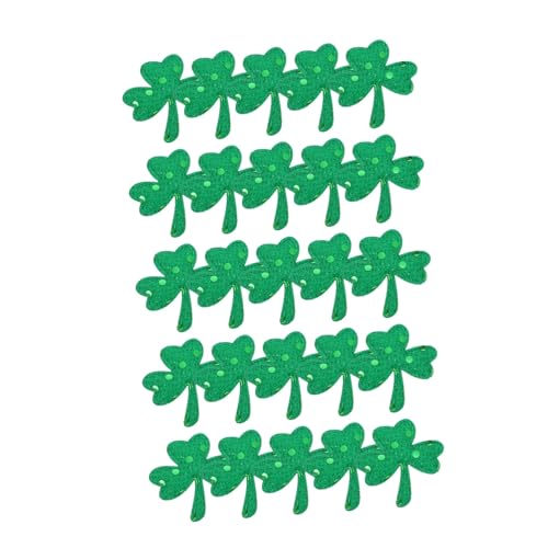 NUOBESTY 25 Stück Teiliges Set Grüne Pailletten Kleeblatt Aufnäher DIY Dekoration für Kleidung und Garten Langlebig Leicht für Bastelprojekte und Patricks Day Gestaltung NUOBESTY 25 Stück Teiliges Set Grüne Pailletten Kleeblatt Aufnäher DIY Dekoration für Kleidung und Garten Langlebig Leicht für Bastelprojekte und Patricks Day Gestaltung von NUOBESTY
