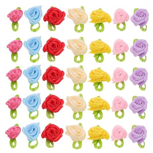 NUOBESTY 250 Stück Mini Satin Rosen Blüten für Bastelarbeiten Künstliche Stoffblumen mit Blättern Diy Näh Applikationen für Hochzeitsdekoration Kleidung und Festivitäten NUOBESTY 250 Stück Mini Satin Rosen Blüten für Bastelarbeiten Künstliche Stoffblumen mit Blättern Diy Näh Applikationen für Hochzeitsdekoration Kleidung und Festivitäten von NUOBESTY