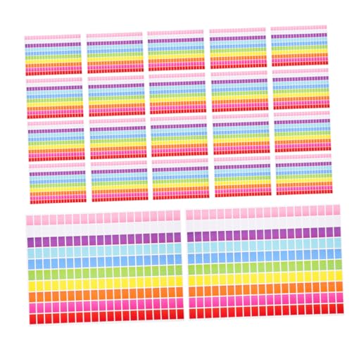 NUOBESTY 25Blatt Rechteckige Farbcode Etiketten Selbstklebende Bunte Label Sticker Langlebig und Verblassungsresistent für Büro Schul und Heimorganisation Farben NUOBESTY 25Blatt Rechteckige Farbcode Etiketten Selbstklebende Bunte Label Sticker Langlebig und Verblassungsresistent für Büro Schul und Heimorganisation Farben von NUOBESTY