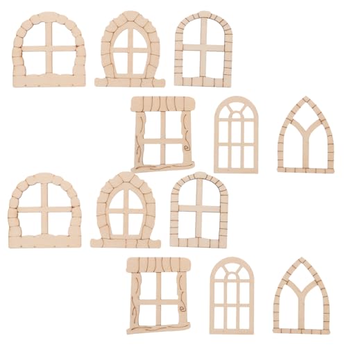 NUOBESTY 25Stücke Teiliges Unbehandeltes Holzset für Fenster und Türen DIY Gartenaccessoires für Kreative Bastelprojekte für Außenbereiche und Fantasie Dekorationen NUOBESTY 25Stücke Teiliges Unbehandeltes Holzset für Fenster und Türen DIY Gartenaccessoires für Kreative Bastelprojekte für Außenbereiche und Fantasie Dekorationen von NUOBESTY